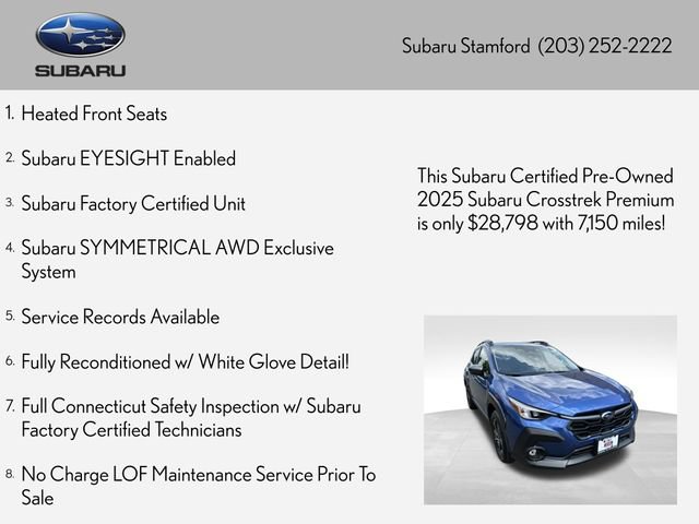 Used 2025 Subaru Crosstrek 2.5i Premium AWD/4WD image 2