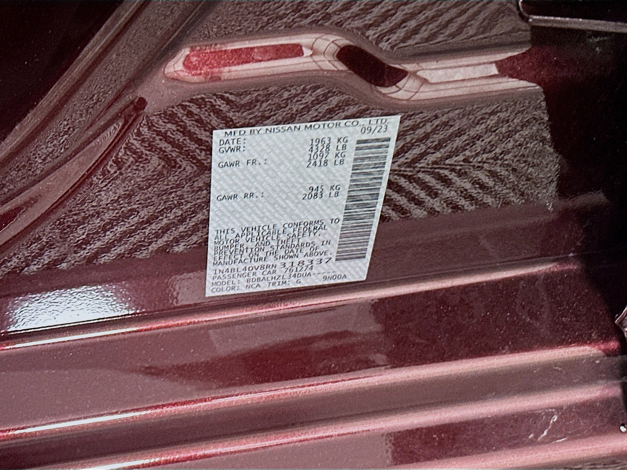 Used 2024 Nissan Altima 2.5 SV image 12