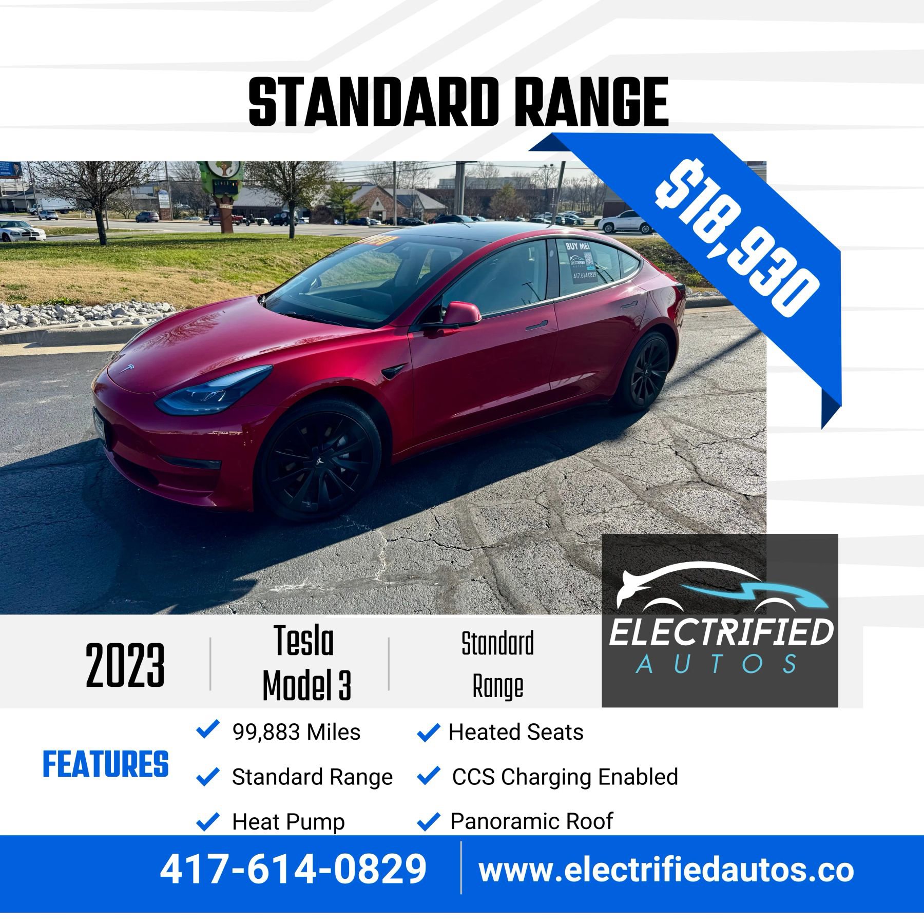 Used 2023 Tesla Model 3 Standard Range image 1