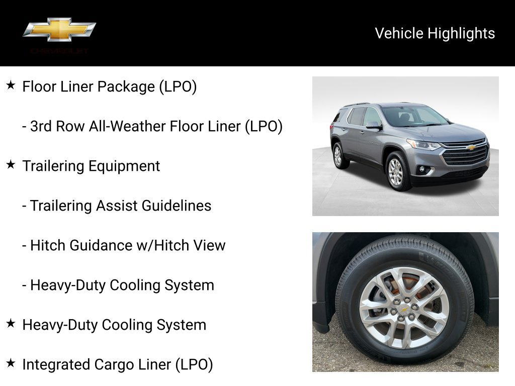 Used 2020 Chevrolet Traverse LT w/ LPO, Floor Liner Package AWD/4WD image 19