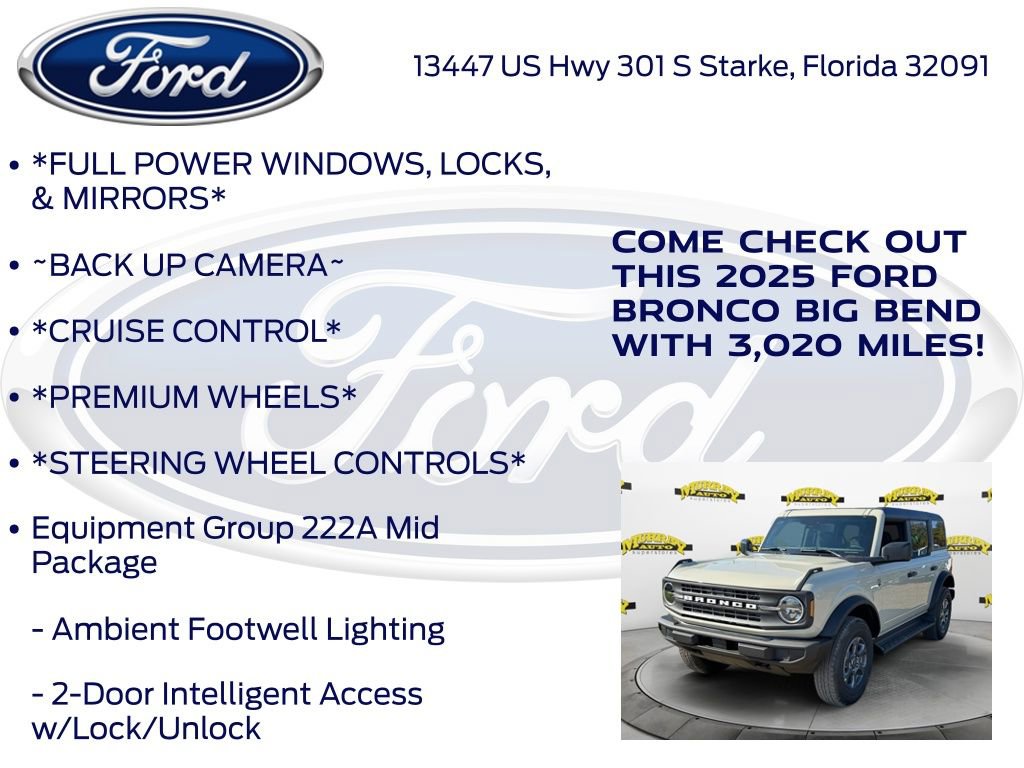 New 2025 Ford Bronco Big Bend AWD/4WD image 10