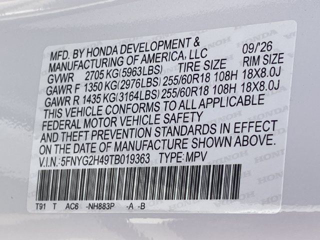 New 2026 Honda Pilot EX-L image 26