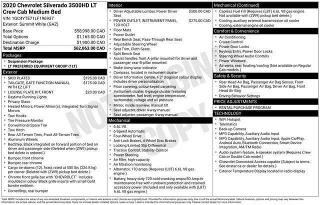 Used 2020 Chevrolet Silverado 3500 LT AWD/4WD image 36