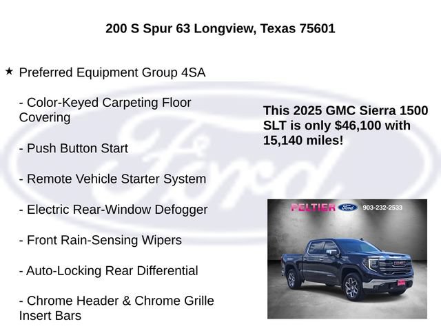 Used 2025 GMC Sierra 1500 SLT w/ SLT Premium Package AWD/4WD image 10