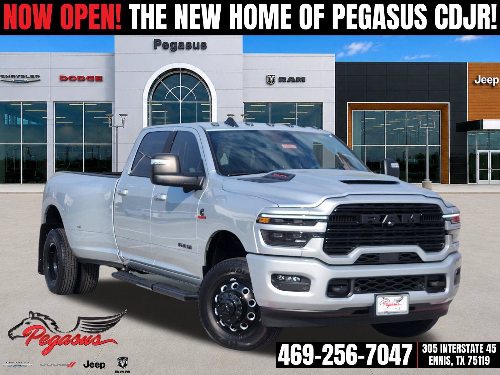 New 2026 RAM 3500 Laramie w/ Night Edition AWD/4WD 360° Tour