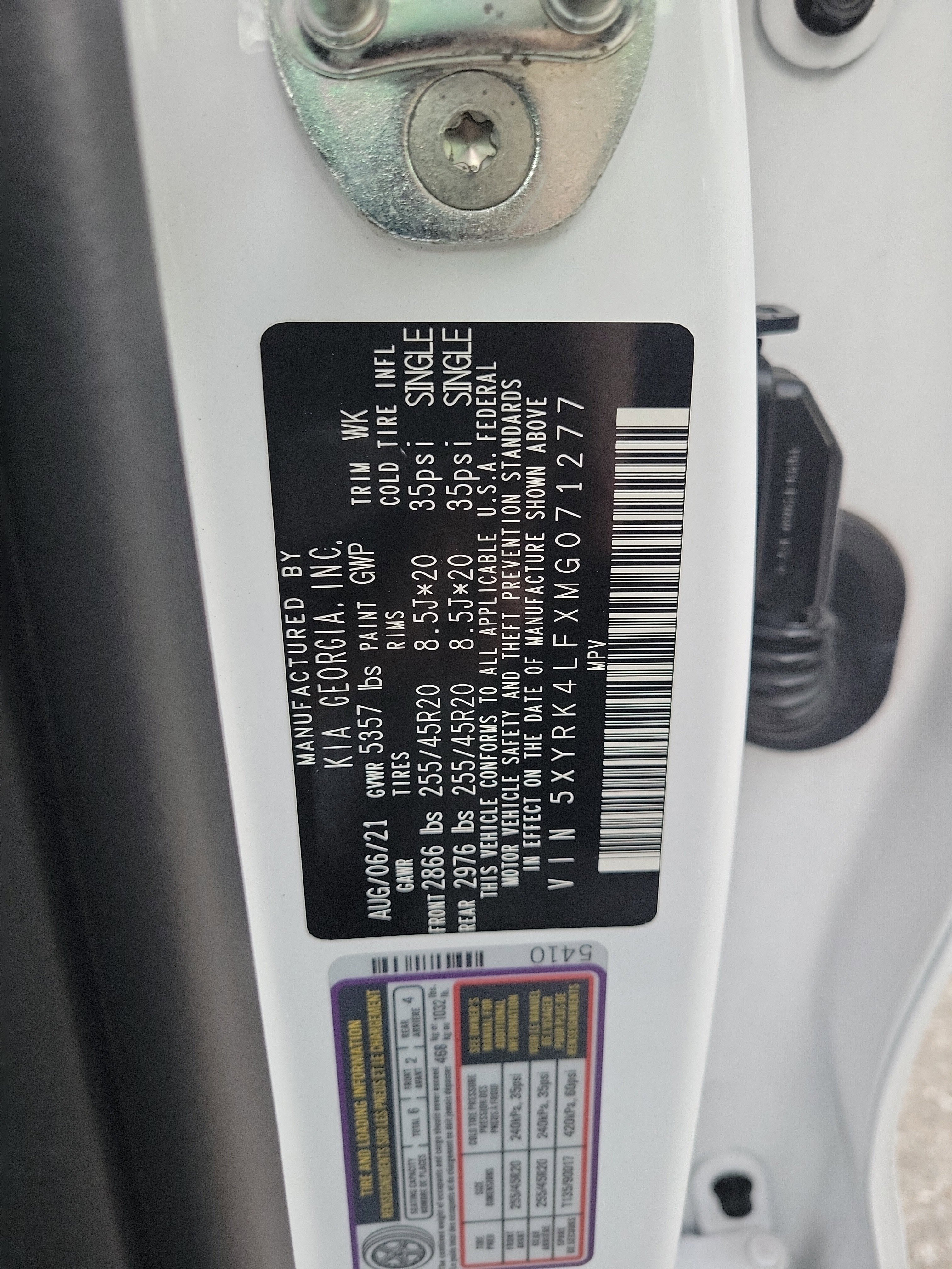 Certified 2021 Kia Sorento SX FWD image 29