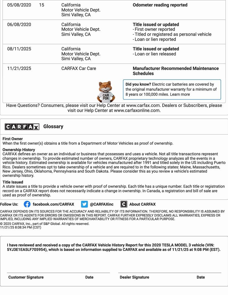 Used 2020 Tesla Model 3 Standard Range image 27