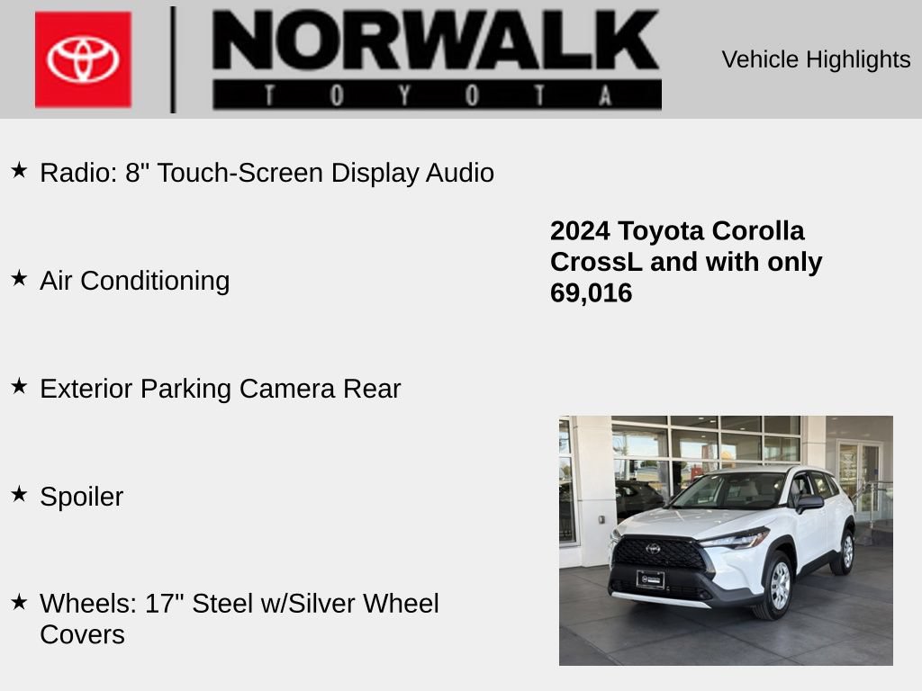 Used 2024 Toyota Corolla Cross L FWD image 10