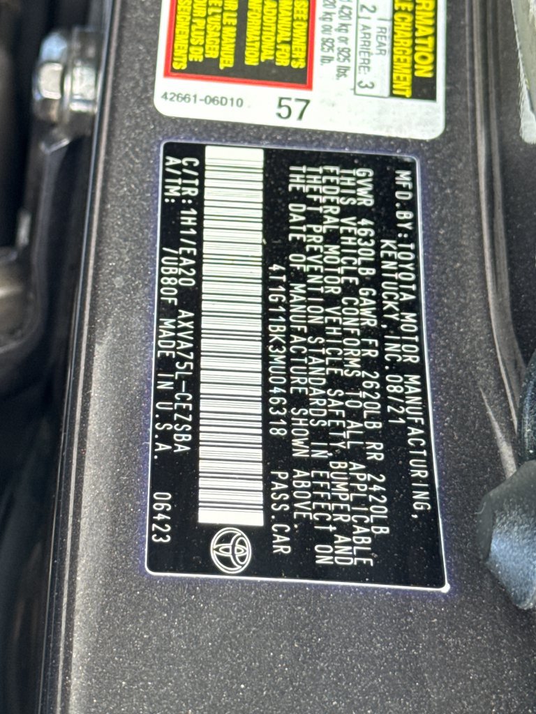 Used 2021 Toyota Camry SE AWD/4WD image 45