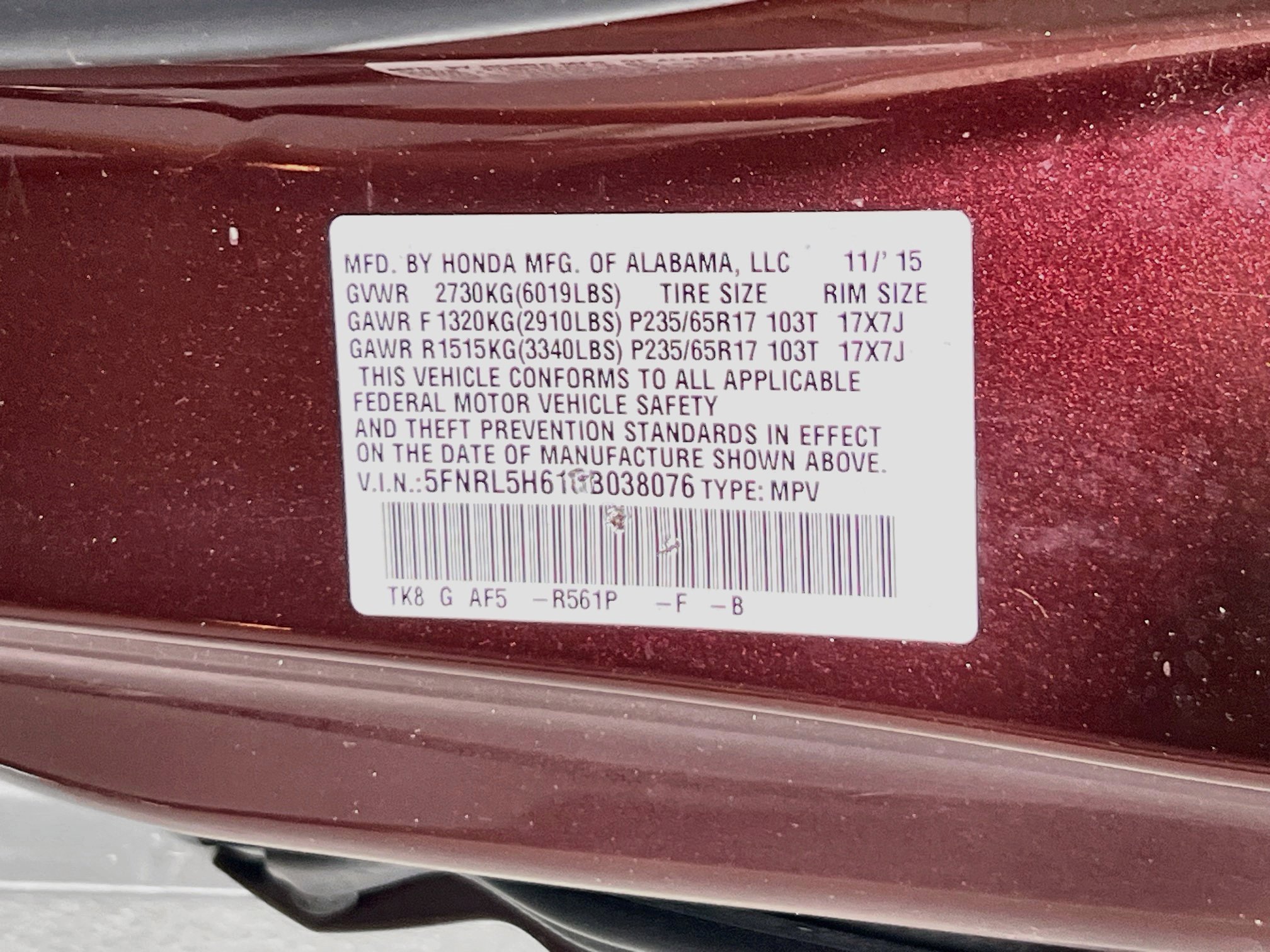 Used 2016 Honda Odyssey EX-L image 34