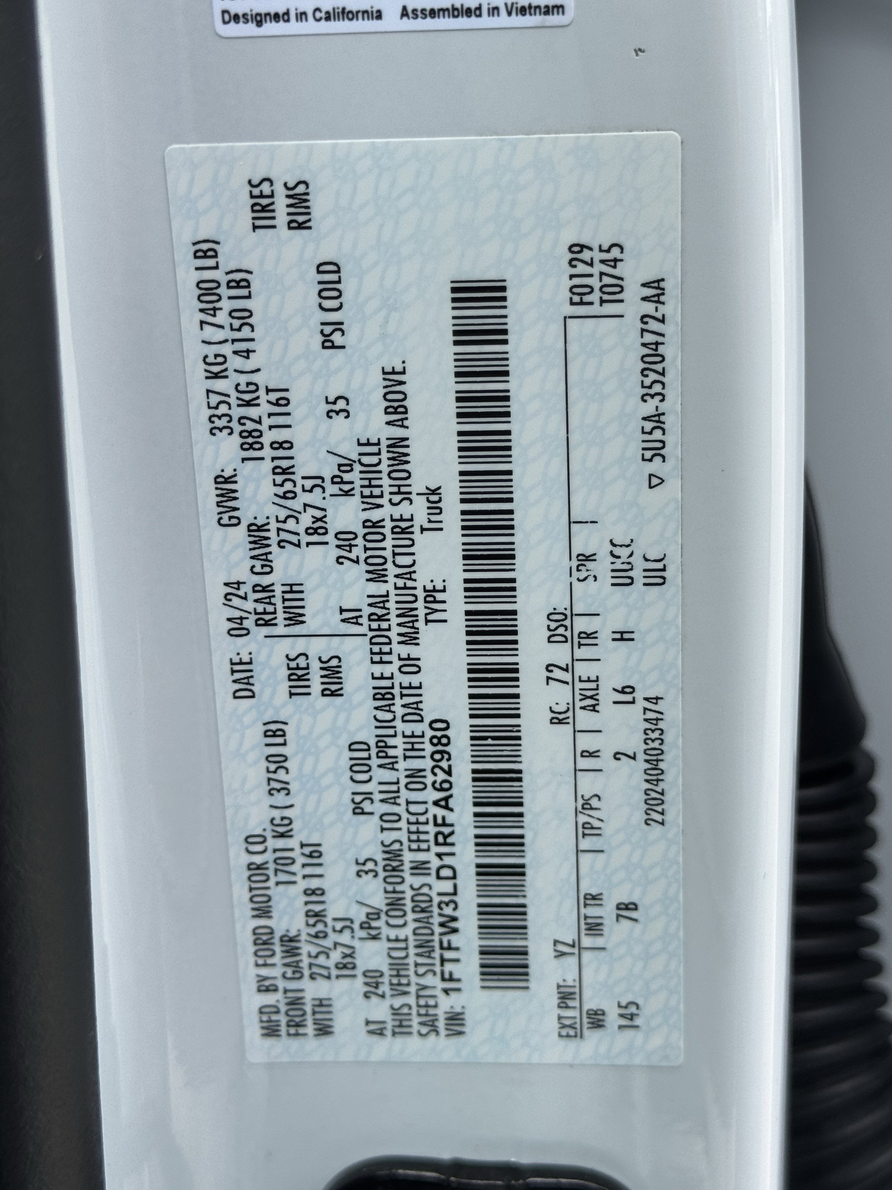 Used 2024 Ford F150 XLT w/ Mobile Office Package image 32