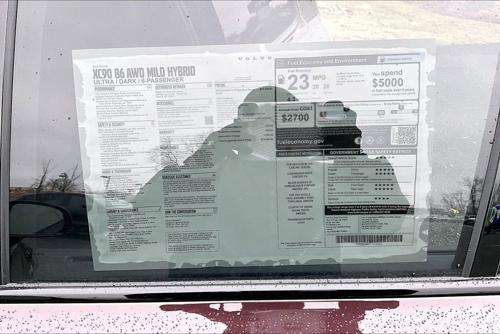 New 2026 Volvo XC90 B6 Ultra w/ Protection Package Premier image 14