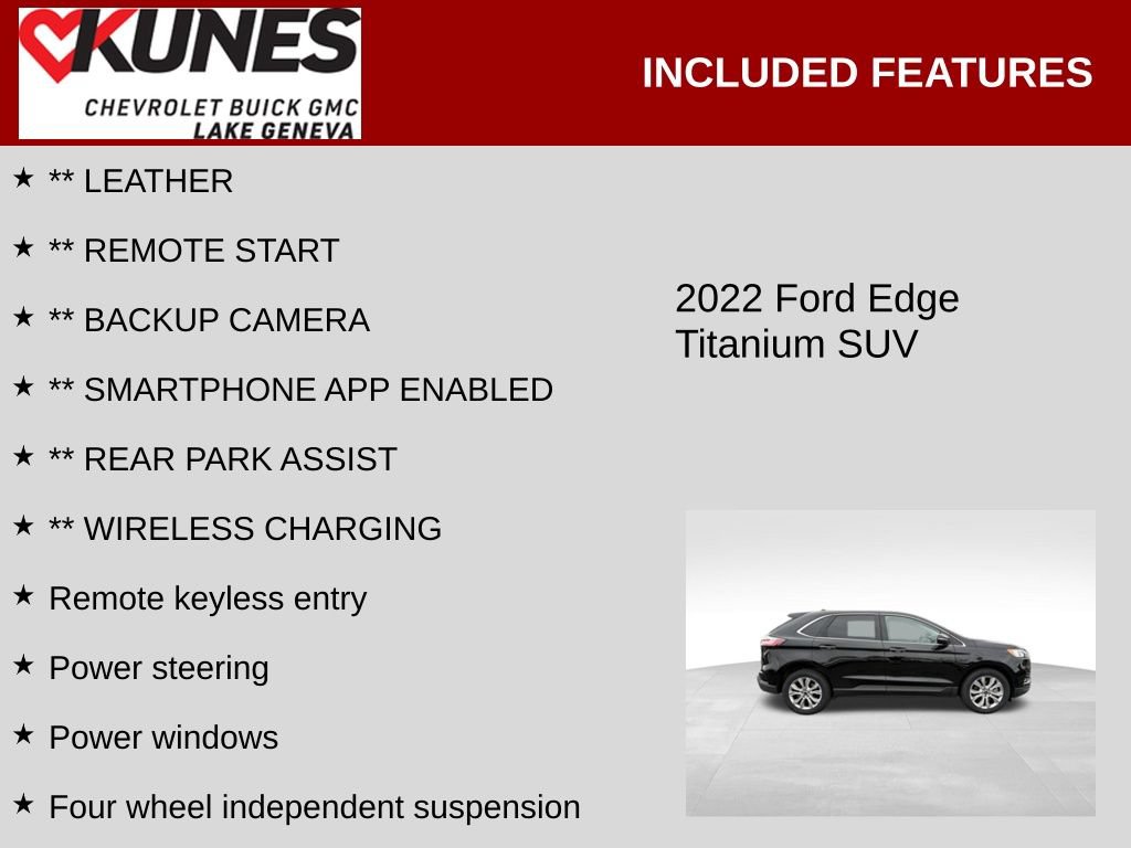 Used 2022 Ford Edge Titanium AWD/4WD image 2