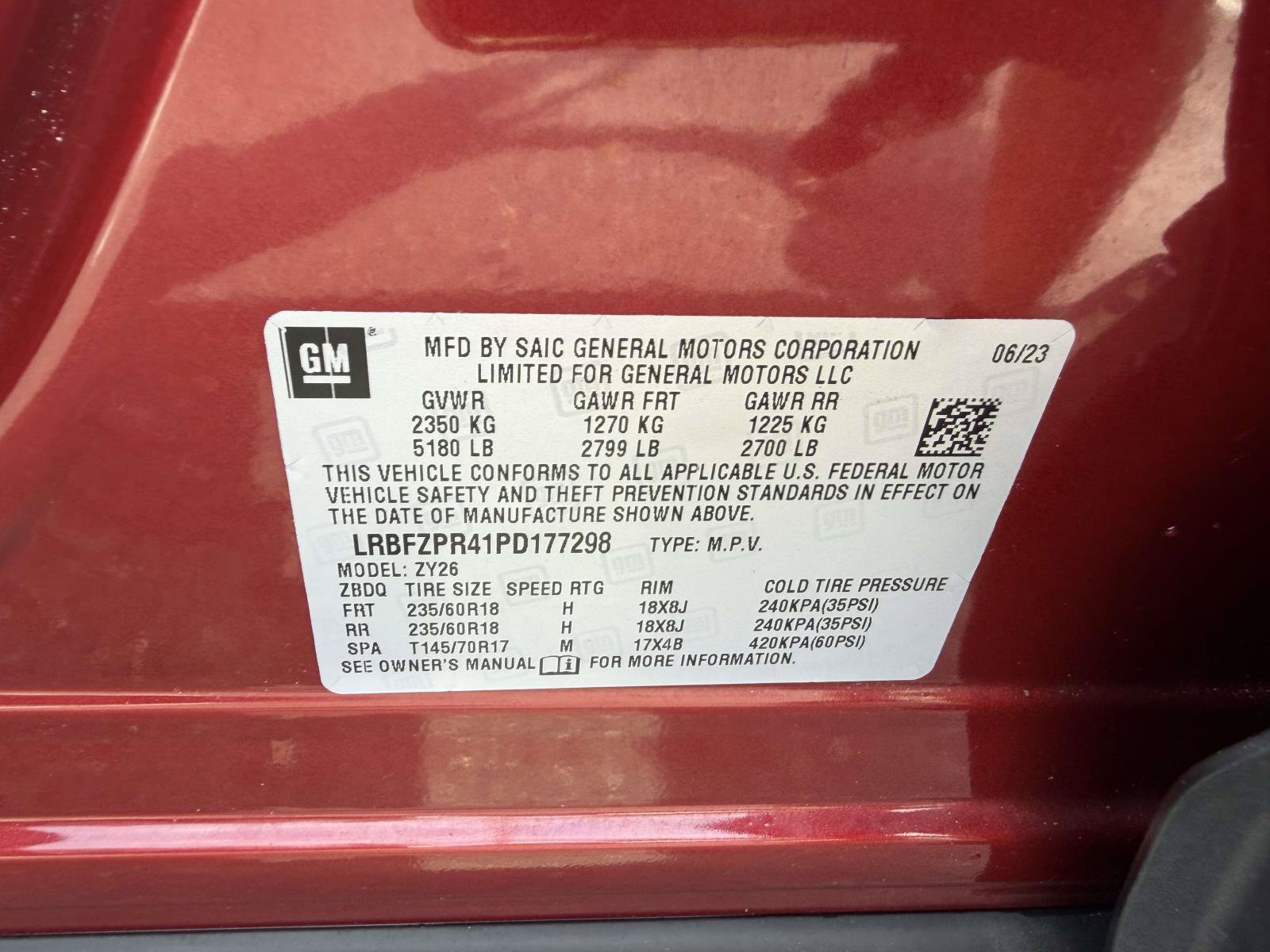 Certified 2023 Buick Envision Essence AWD/4WD image 17