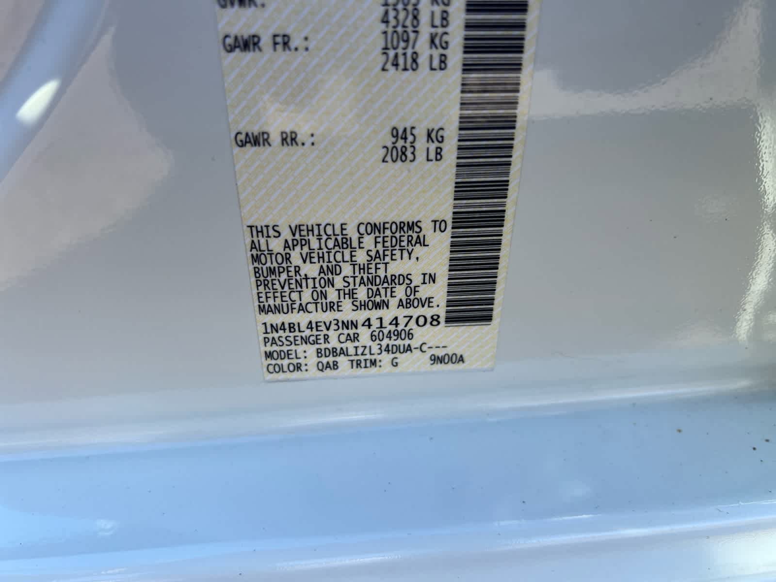 Certified 2022 Nissan Altima 2.5 SL FWD image 17