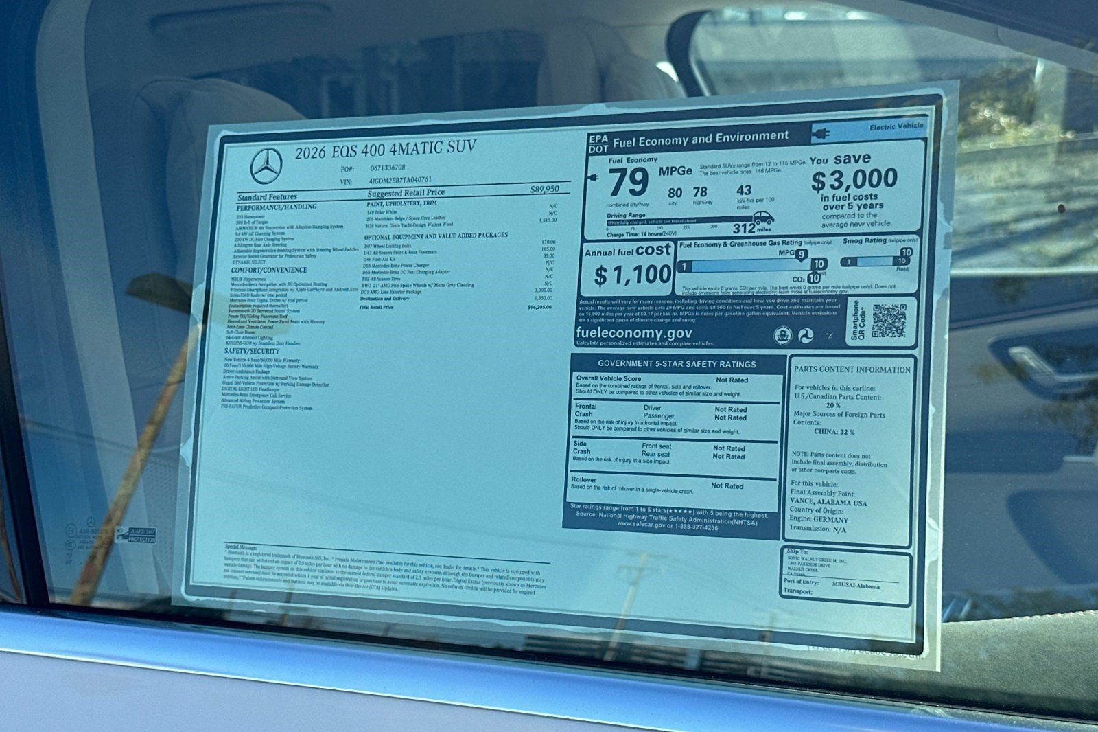 New 2026 Mercedes-Benz EQS 400 4MATIC SUV image 26