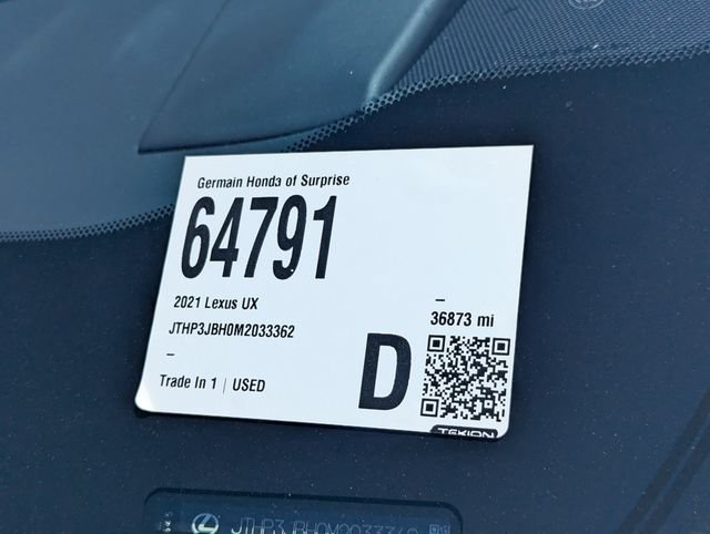 Used 2021 Lexus UX 200 w/ Premium Package FWD image 33