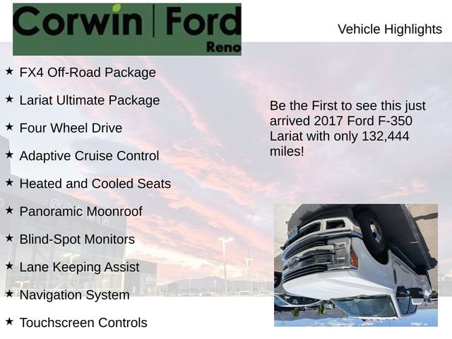 Used 2017 Ford F350 Lariat w/ Lariat Ultimate Package AWD/4WD image 4