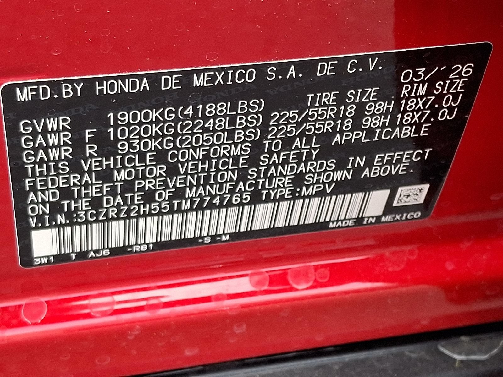 New 2026 Honda HR-V Sport image 10