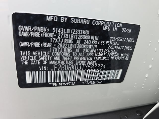 New 2026 Subaru Outback Wilderness AWD/4WD image 25