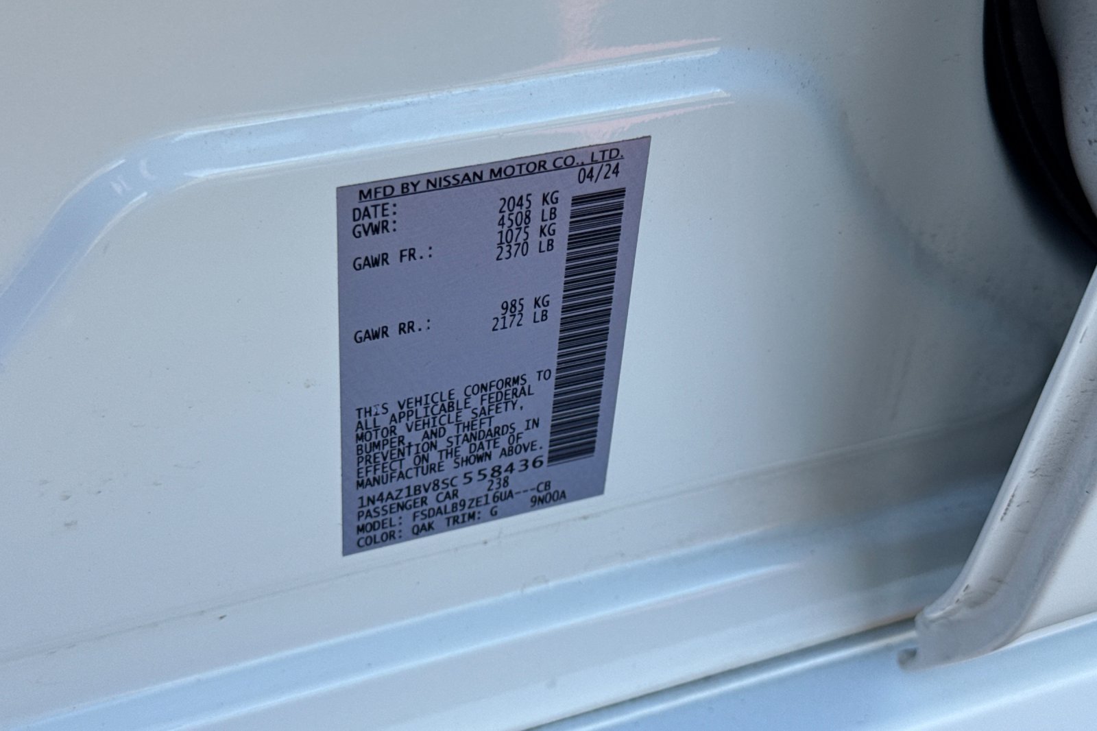 Certified 2025 Nissan Leaf S FWD image 56