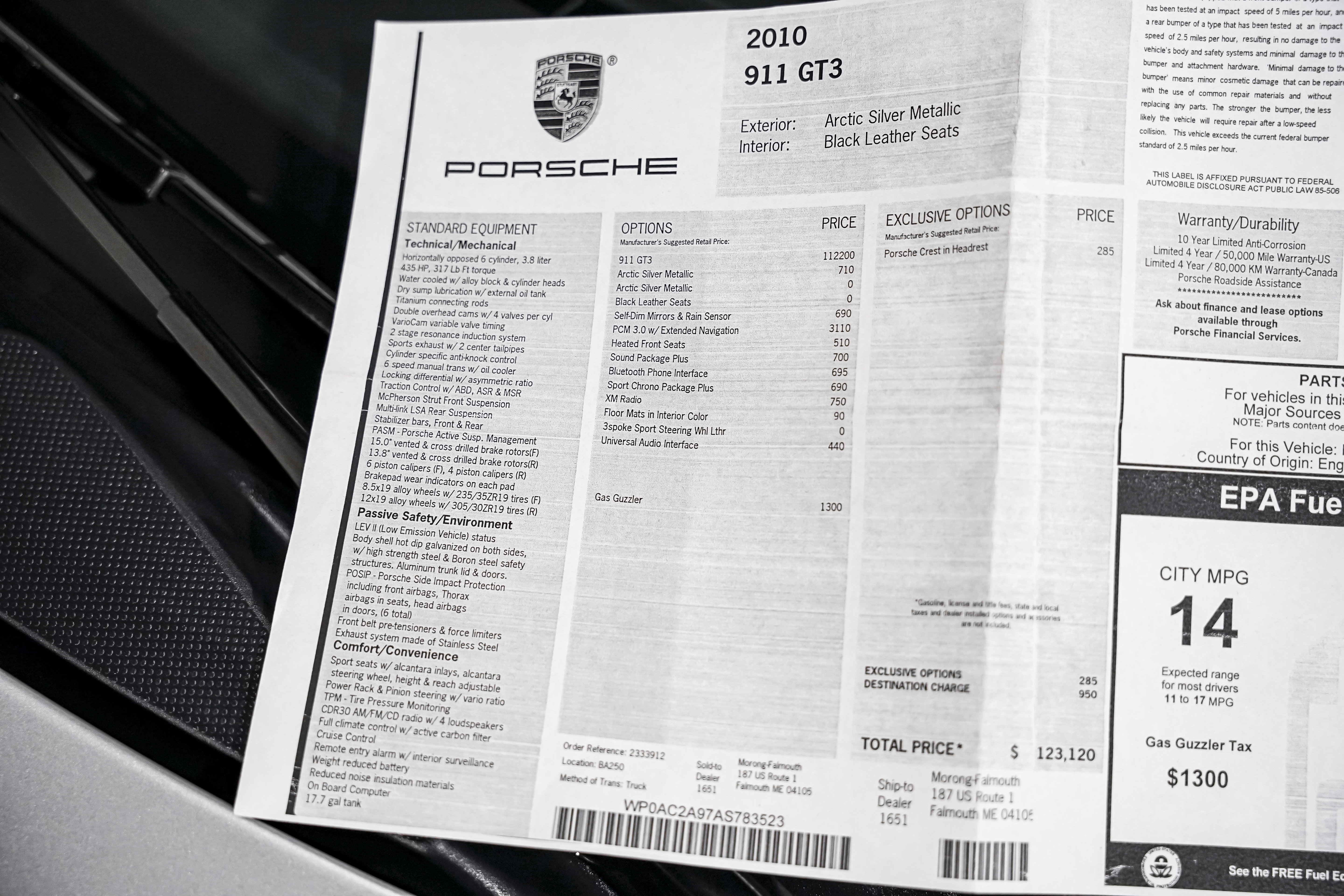 Used 2010 Porsche 911 GT3 image 2