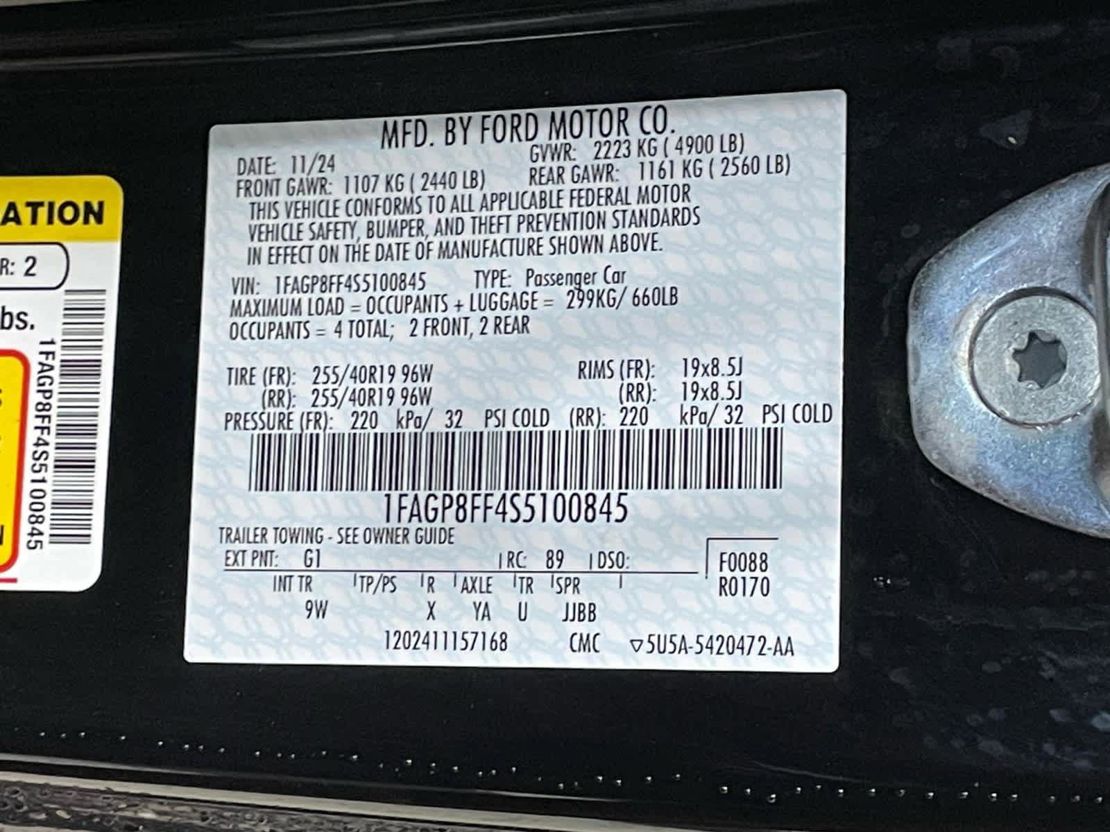 Used 2025 Ford Mustang GT Premium w/ Mustang Nite Pony Package image 27