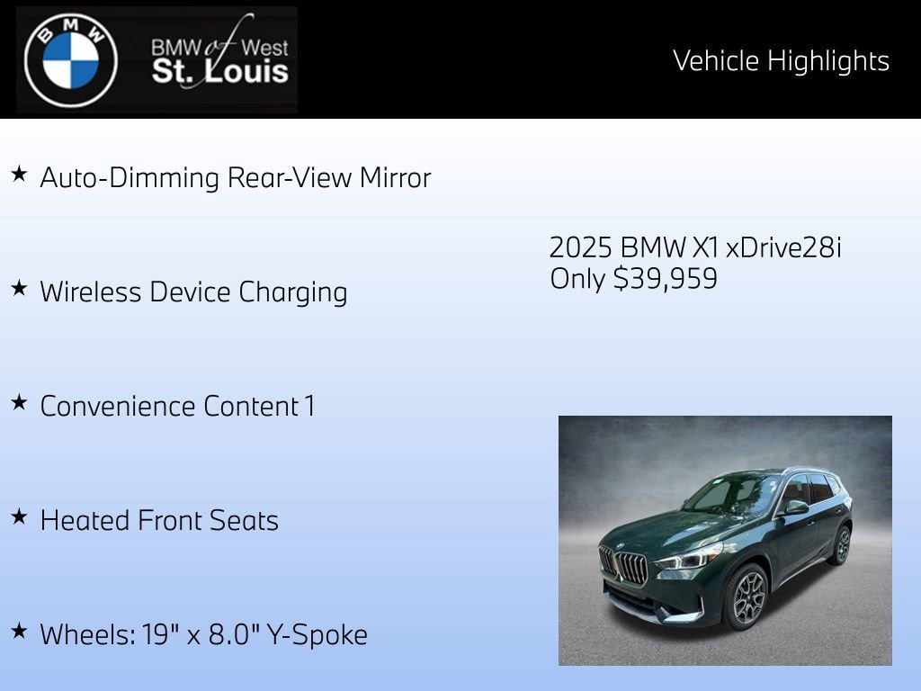 Certified 2025 BMW X1 xDrive28i w/ Convenience Package AWD/4WD image 24