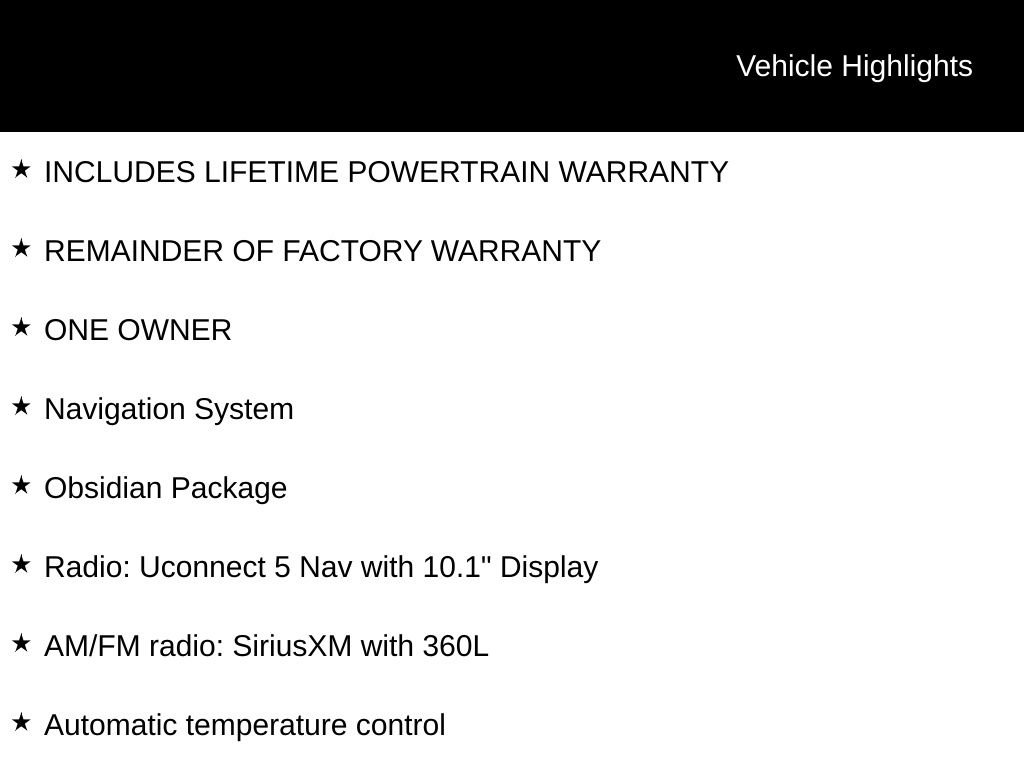 Used 2025 Jeep Grand Cherokee Summit w/ Obsidian Package AWD/4WD image 10