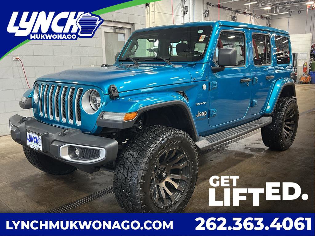 Used 2020 Jeep Wrangler Unlimited Sahara w/ LED Lighting Group image 1