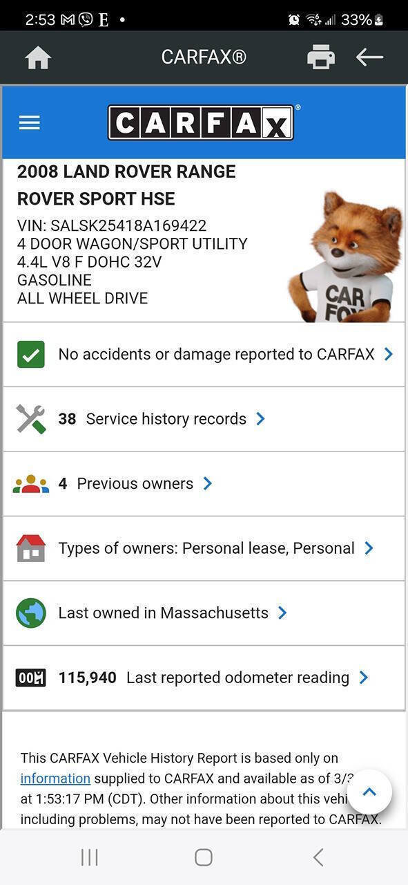 Used 2008 Land Rover Range Rover Sport HSE AWD/4WD image 43