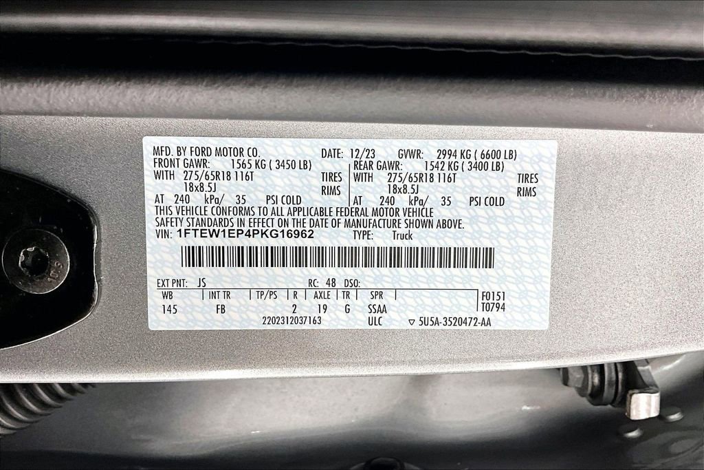 Certified 2023 Ford F150 XLT w/ Equipment Group 302A High AWD/4WD image 36