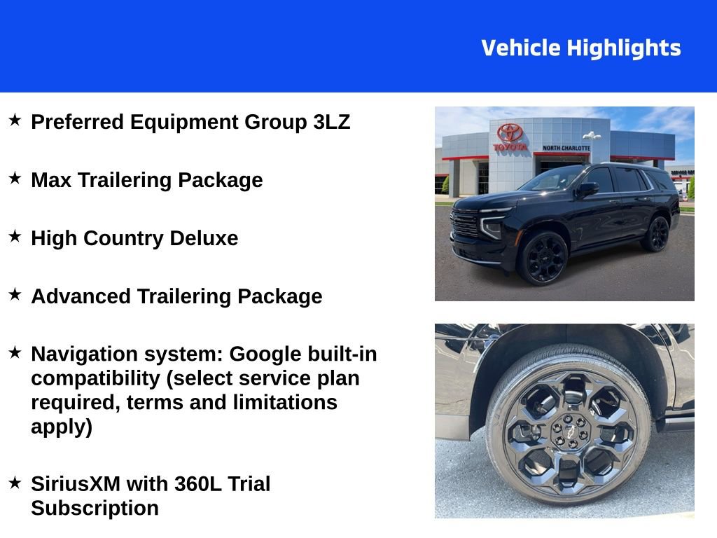 Used 2025 Chevrolet Tahoe High Country AWD/4WD image 4