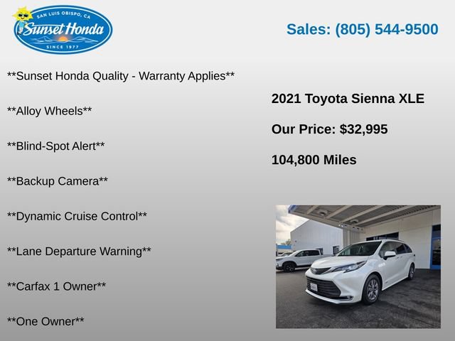Used 2021 Toyota Sienna XLE w/ XLE Plus Package FWD image 5