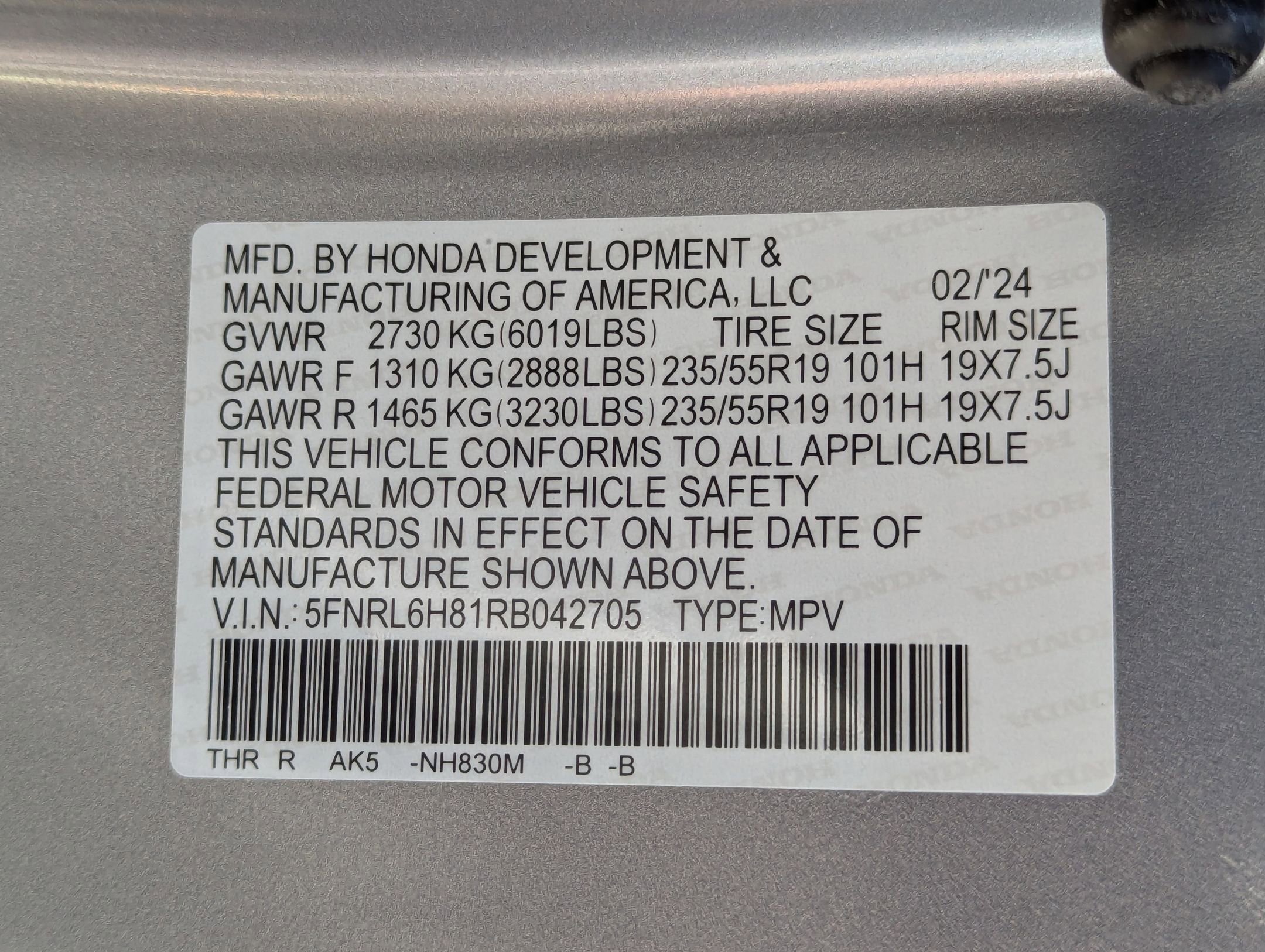 Used 2024 Honda Odyssey Touring image 31