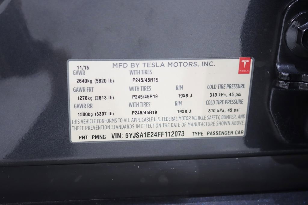 Used 2015 Tesla Model S 85D AWD/4WD image 34