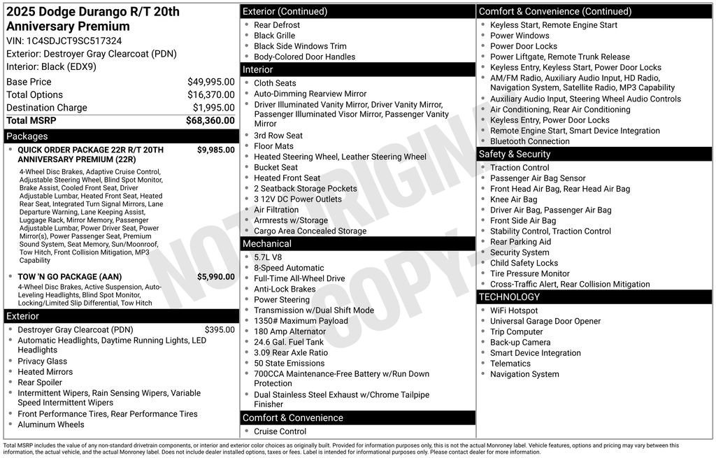 Used 2025 Dodge Durango R/T AWD/4WD image 11