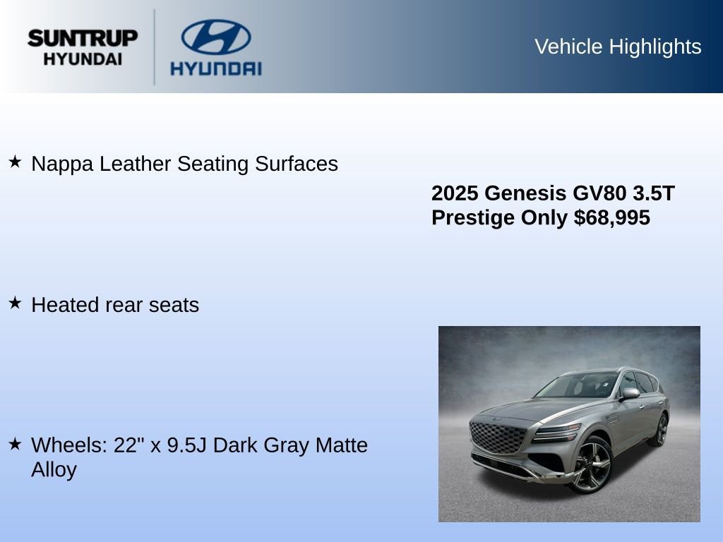 Used 2025 Genesis GV80 3.5T Prestige image 16