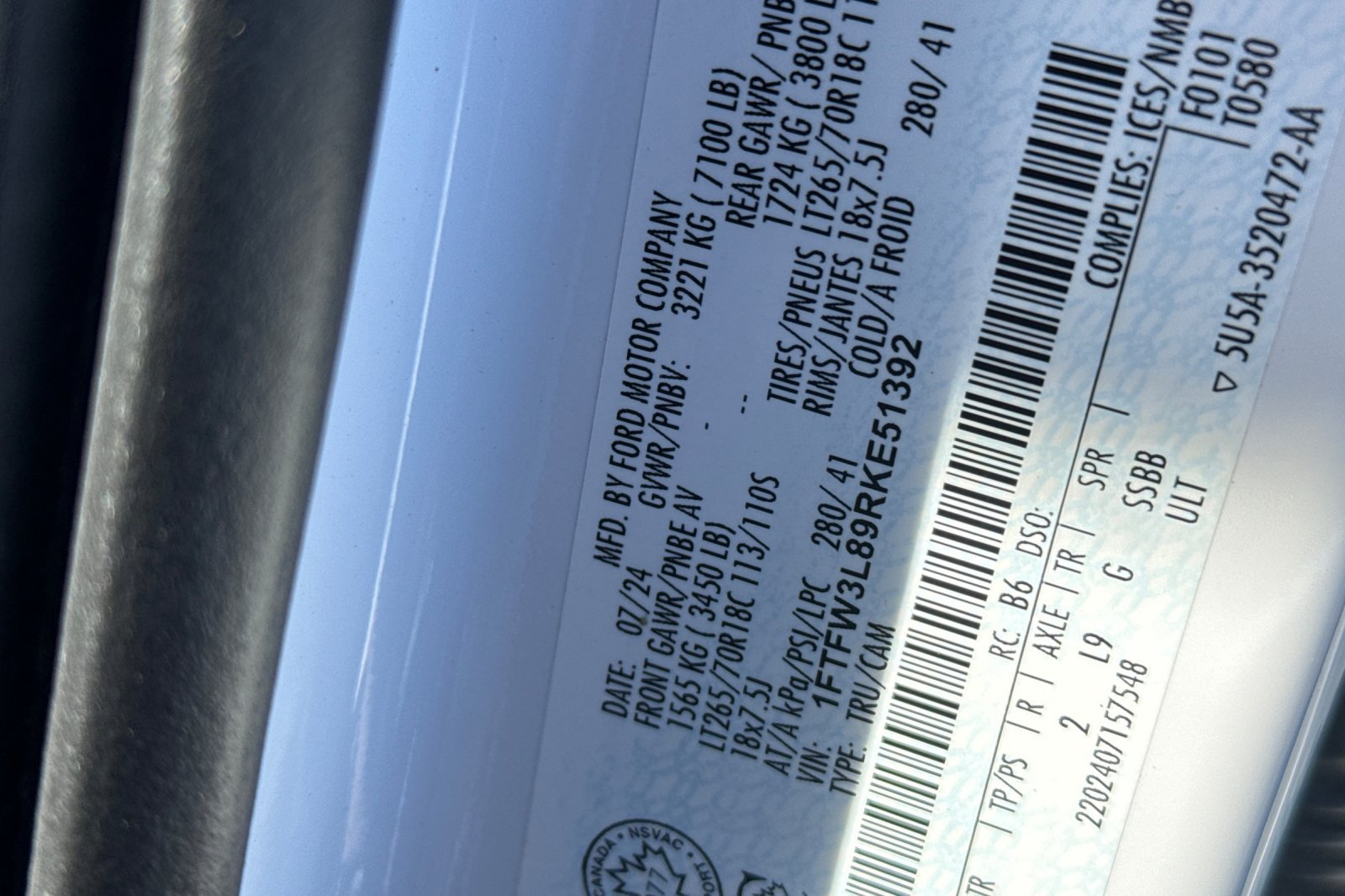 Used 2024 Ford F150 XLT w/ Equipment Group 302A MID AWD/4WD image 54