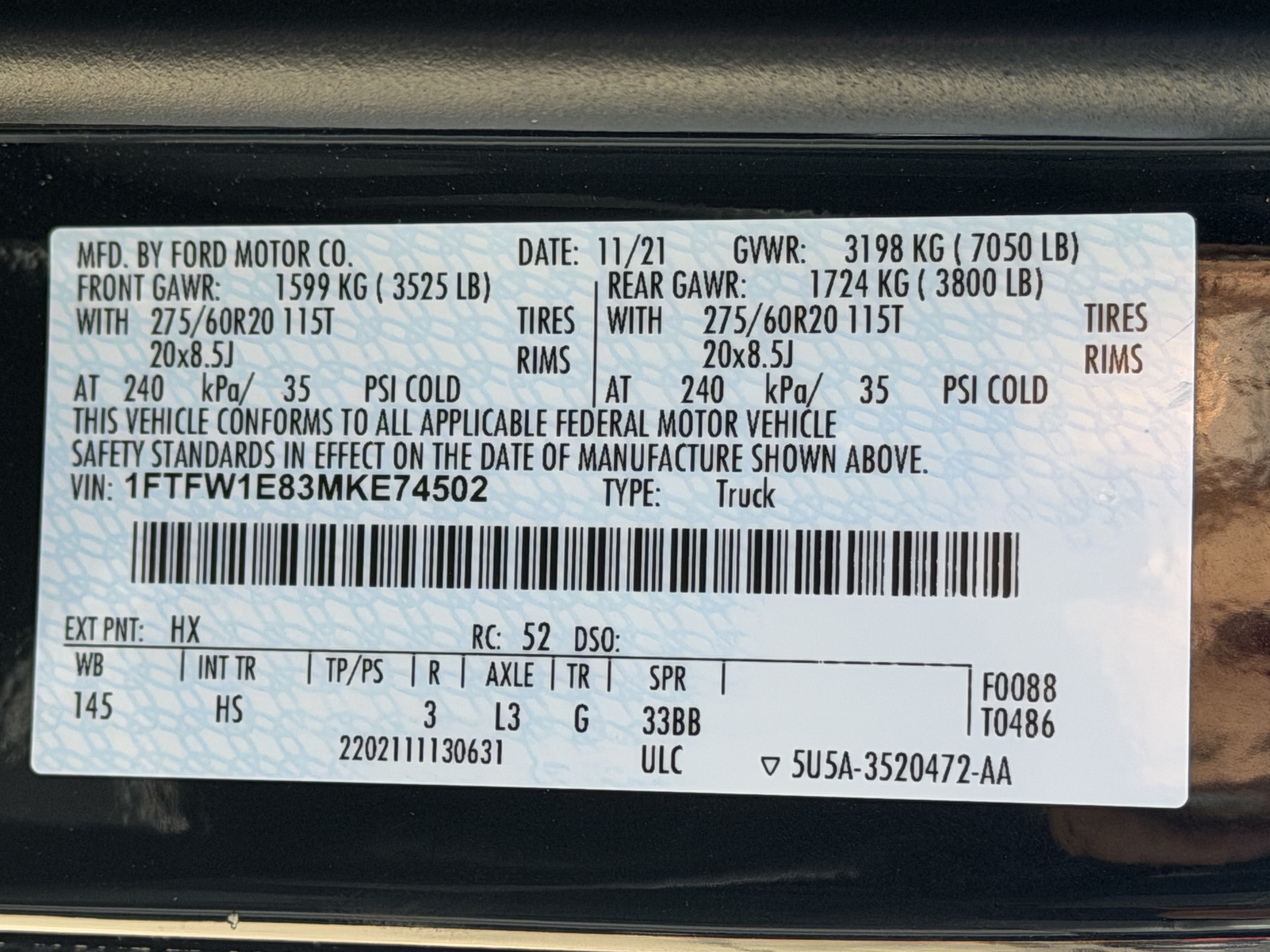 Used 2021 Ford F150 Lariat AWD/4WD image 13