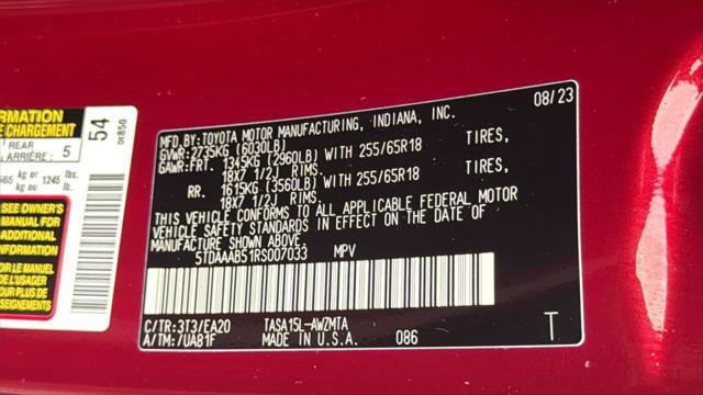 Certified 2024 Toyota Grand Highlander AWD image 35