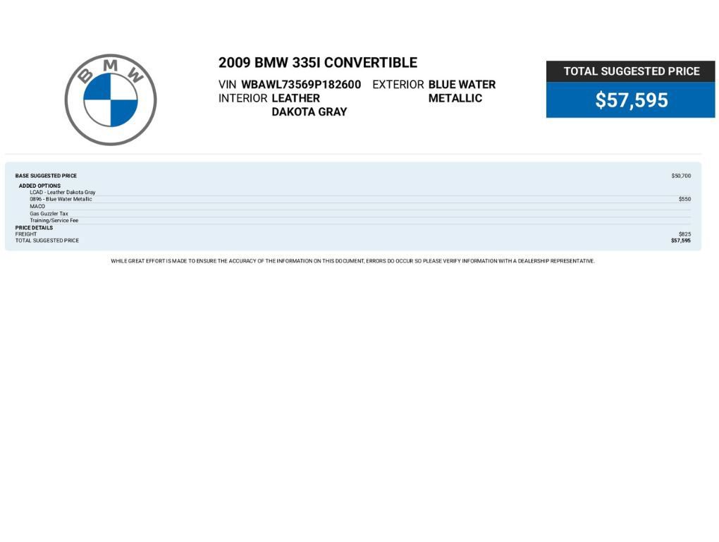 Used 2009 BMW 335i Convertible RWD image 2