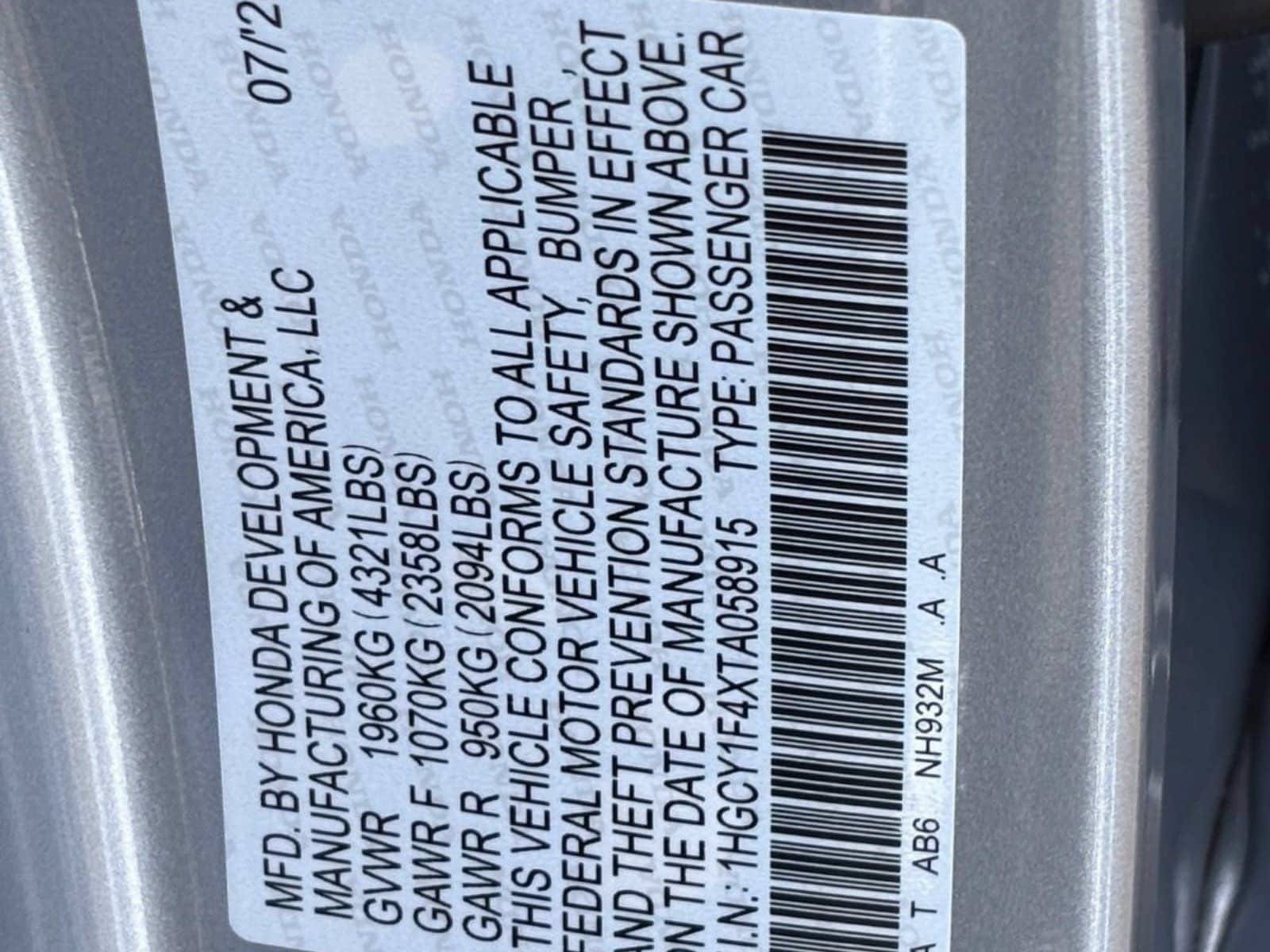 New 2026 Honda Accord SE image 24