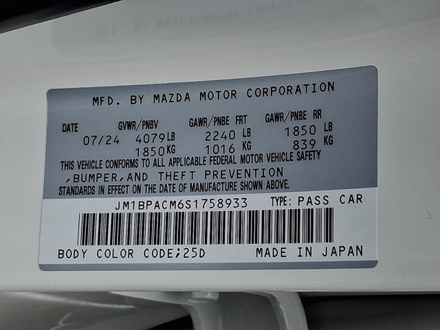 Certified 2025 MAZDA MAZDA3 s image 26