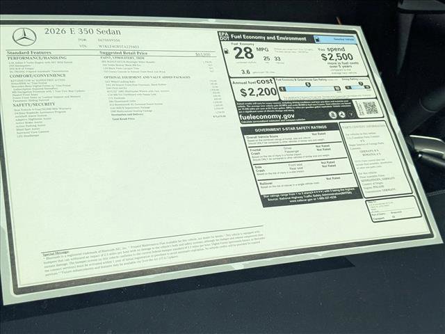 New 2026 Mercedes-Benz E 350 Sedan image 16