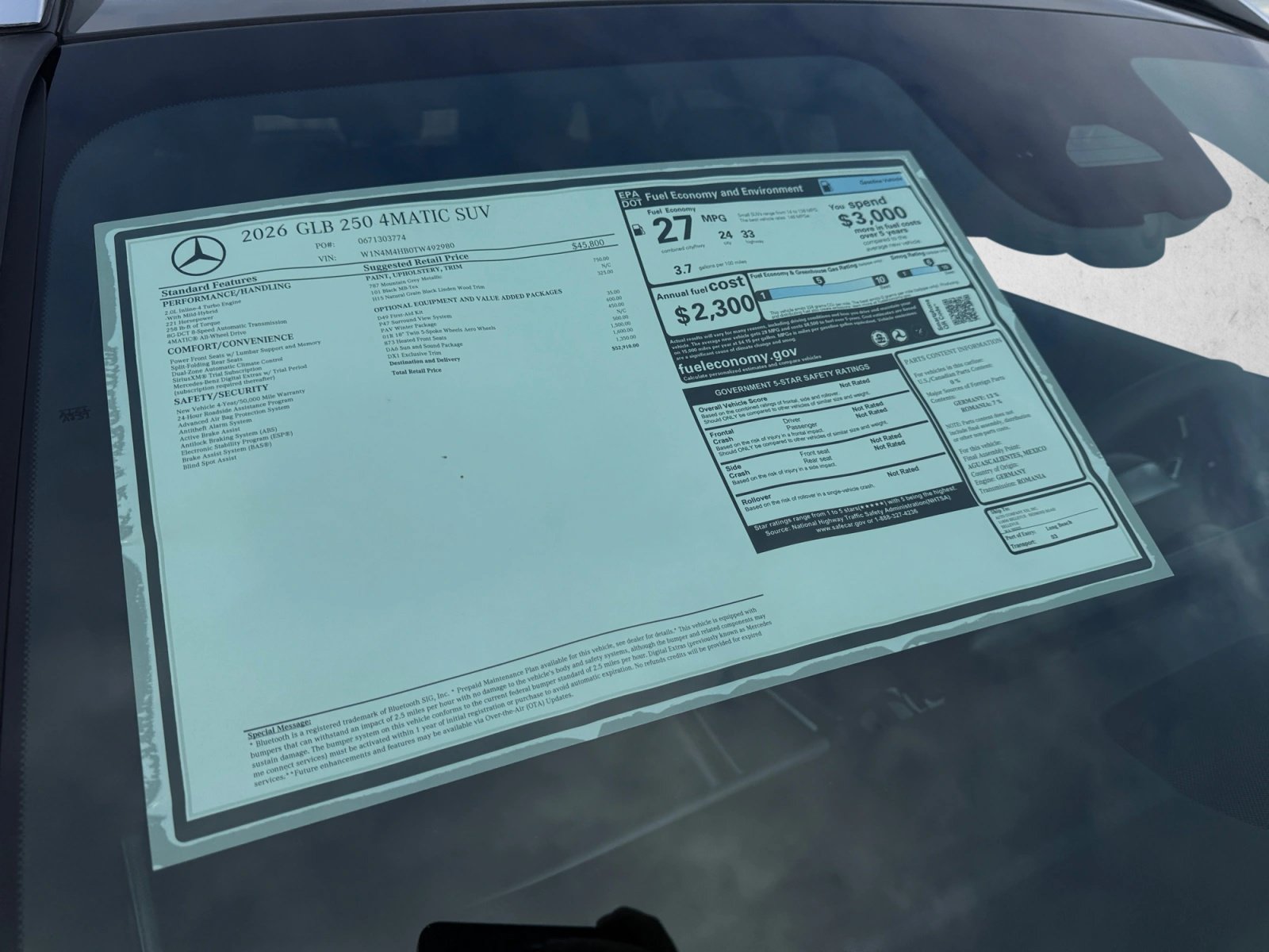 New 2026 Mercedes-Benz GLB 250 4MATIC image 19