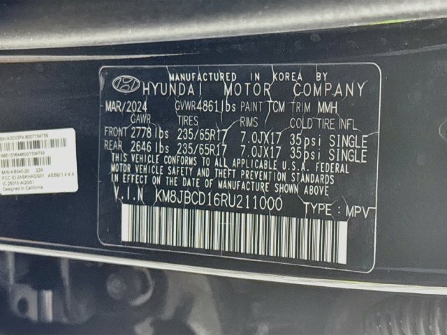 Used 2024 Hyundai Tucson Blue AWD/4WD image 41