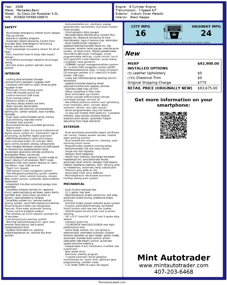 Used 2006 Mercedes-Benz SL 500 image 3