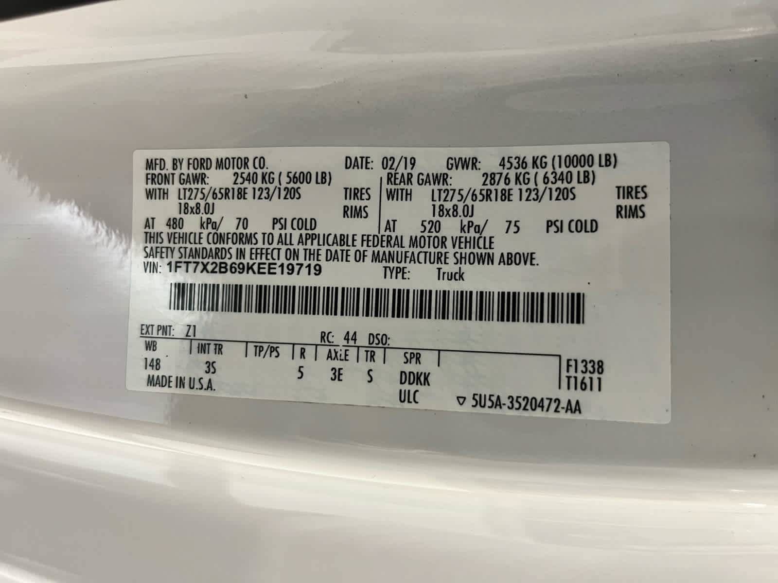 Certified 2019 Ford F250 XLT w/ XLT Value Package AWD/4WD image 10