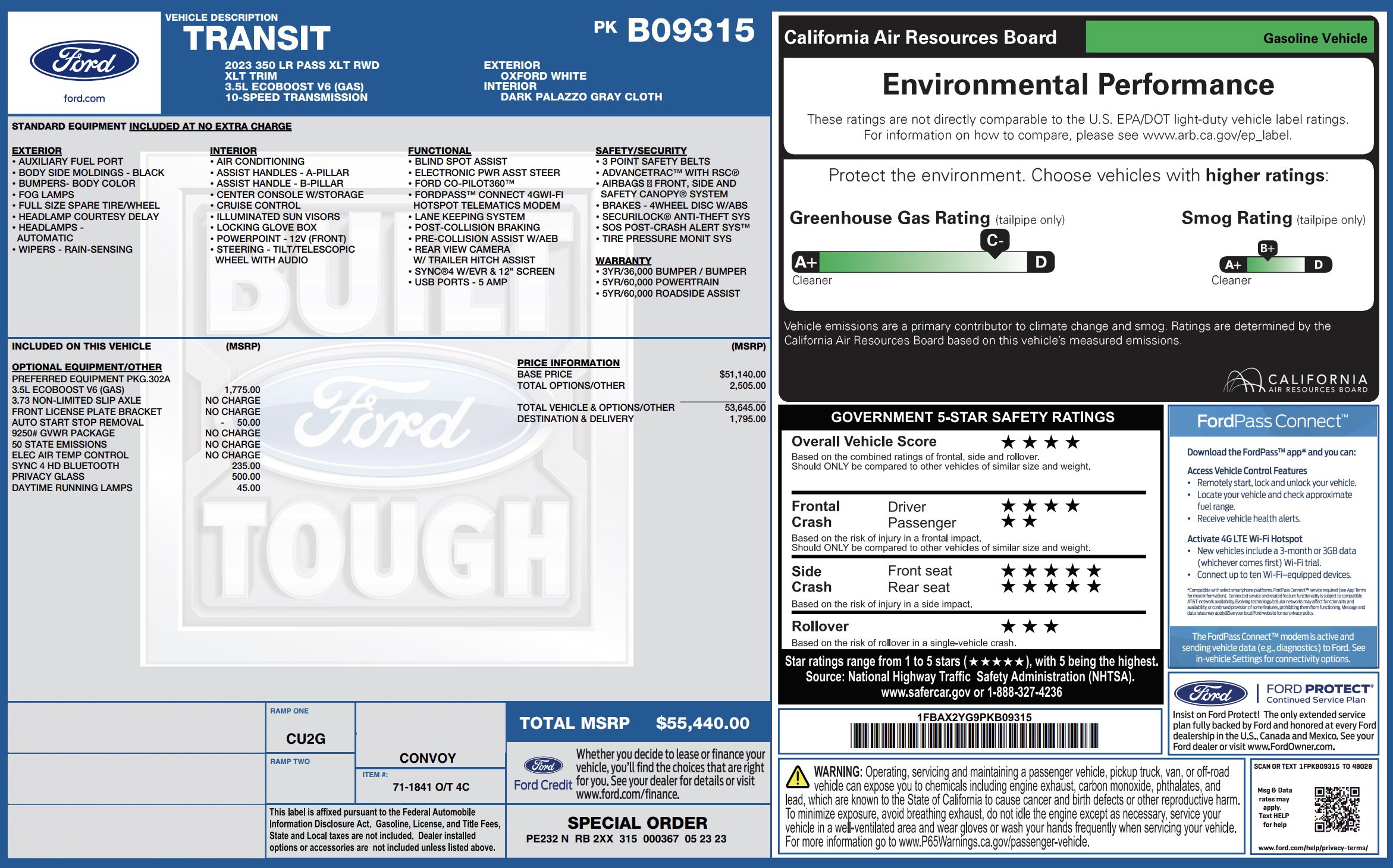 Used 2023 Ford Transit 350 XLT image 2